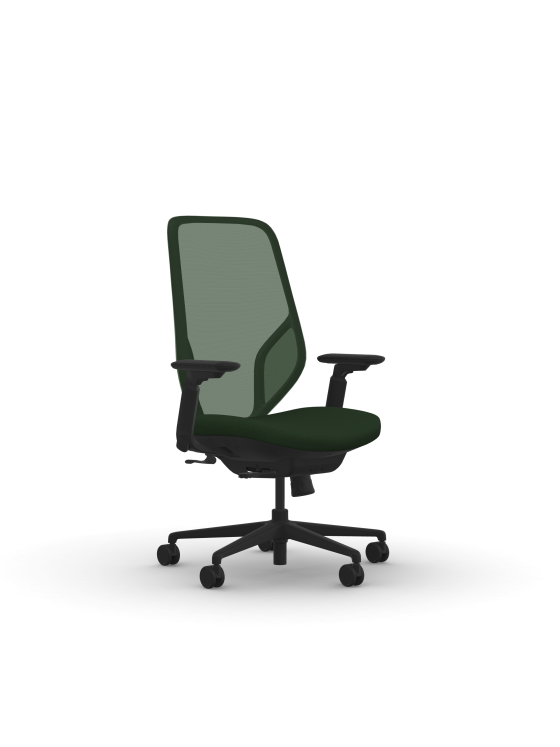 9to5 Seating Tori High-Back 300 LB Office Chair, Simple Sychro Tilt Control, Mesh Back, Height, Width, and Pad Adjustable Arms