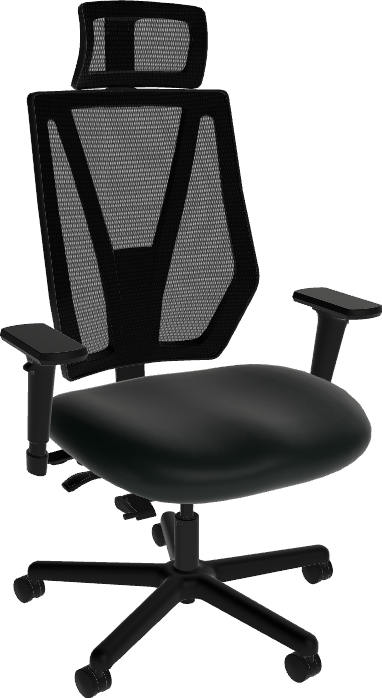 Sitmatic GoodFit® 550 LB 24/7 Adjustable Mesh Back Operator Chair with Headrest, Rocking & Seat Depth Adjustment
