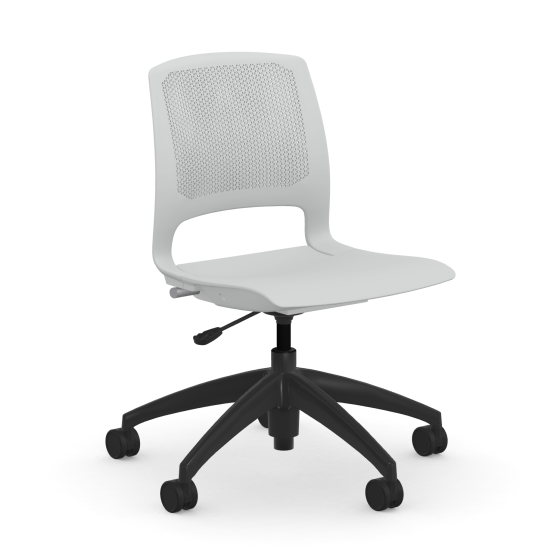 9to5 Seating Dash 300 LB Basic Task Chair with Plastic Back, Armless