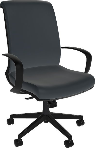 Sitmatic Amici™ Height Adjustable, Fully Upholstered Conference Chair with EZ-Tilt Control & Fixed Nylon Arms