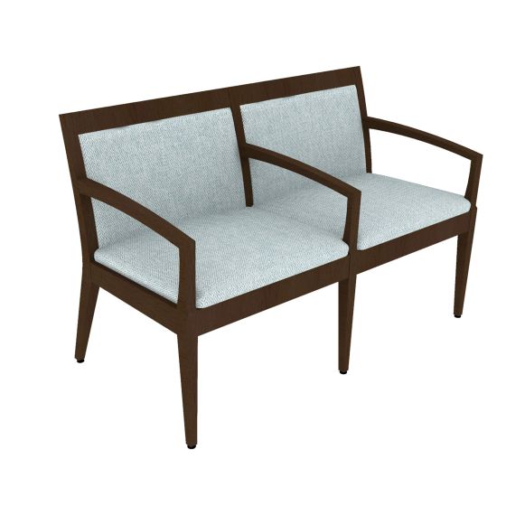 Indiana Furniture Gleem+ 400 LB Tandem Guest Chairs, Single/Single