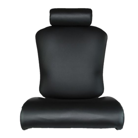 Concept Seating 3152 Alternative Leather Coverset With Foam & Headrest, Black