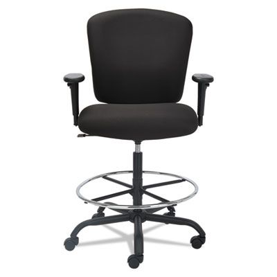 Alera 450 lb Big & Tall Momentum Drafting Stool with Adjustable Arms
