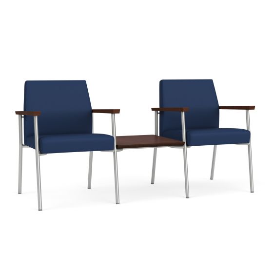 Lesro Mystic 300 LB Heavy Duty 2 Chairs with Connecting Center Table