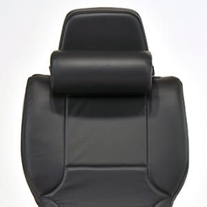 Concept Seating 3142R1 Leather Neck Roll, Black