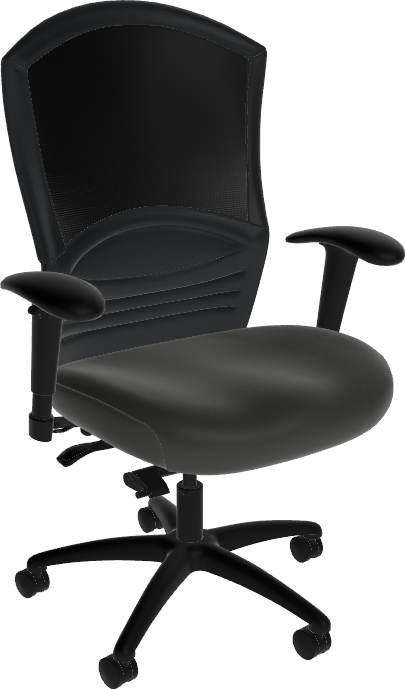 Sitmatic Posh™ 24/7 Extra Wide 550 LB Mesh Task Chair with Rocking, Adjustable Arms & Seat Slider