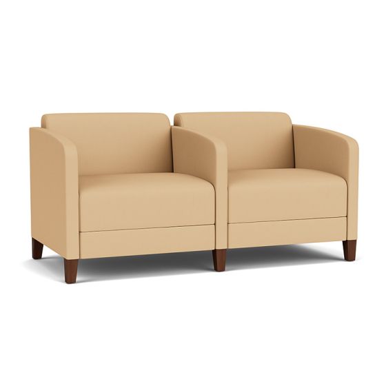 Lesro Fremont® 500 LB Upholstered Two Seater with Center Arm
