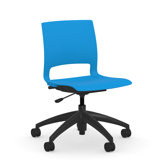 9to5 Seating Vox 300 LB Basic Task Chair, Plastic Back, Armless