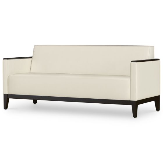 Kwalu Livorno Behavioral Healthcare Sofa, Tapered Legs with Exposed Seat Rail
