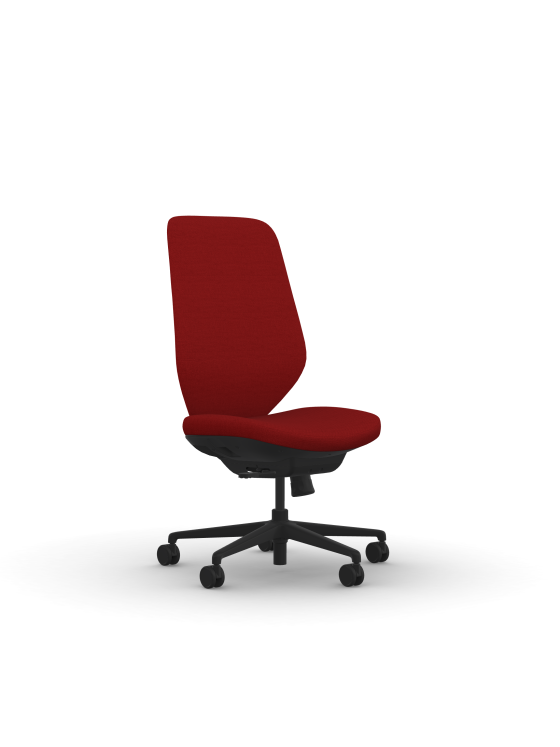 9to5 Seating Tori High-Back 300 LB Office Chair, Simple-Synchro Control, Upholstered Back, Armless