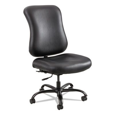Safco Big & Tall 400 lb Black Vinyl Armless Office Chair