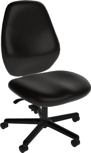Sitmatic GoodFit® 550 LB 24/7 ESD Adjustable High Back Desk Chair with Large Seat, Rocking, and Seat Depth Adjustment