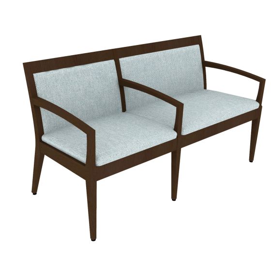 Indiana Furniture Gleem+ 600 LB Tandem Guest Chairs, Single/Bariatric