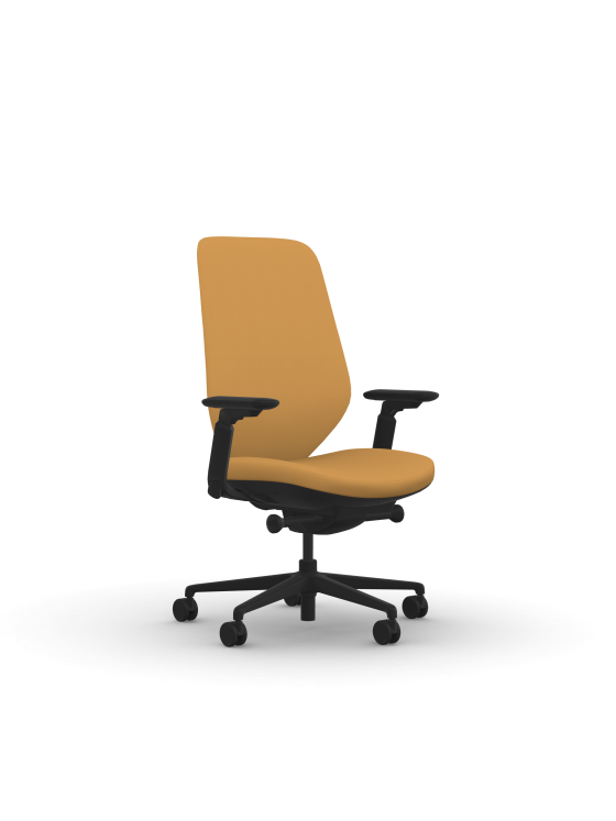 9to5 Seating Tori High-Back 300 LB Office Chair, Deluxe Synchro Control, Upholstered Back, Height Adjustable Arms