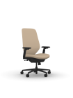 9to5 Seating Tori High-Back 300 LB Office Chair, Simple Sychro Tilt Control, Upholstered Back, Height and Width Adjustable Arms