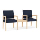 Lesro Brooklyn® 2 Chairs With Connecting  Center Table