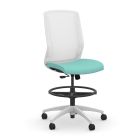 9to5 Seating Neo 300 LB Mesh Mid-Back Counter Height Office Stool with Simple Synchro-Tilt Control, Armless