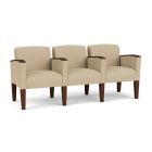 Lesro Belmont® 400 LB Upholstered Three Seater with Center Arms